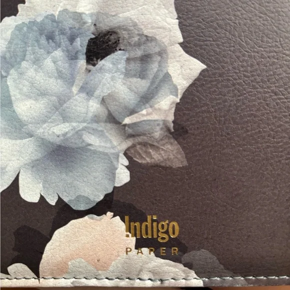 Indigo Floral NOTES Zip Up Notebook/Journal - Picture 3 of 6
